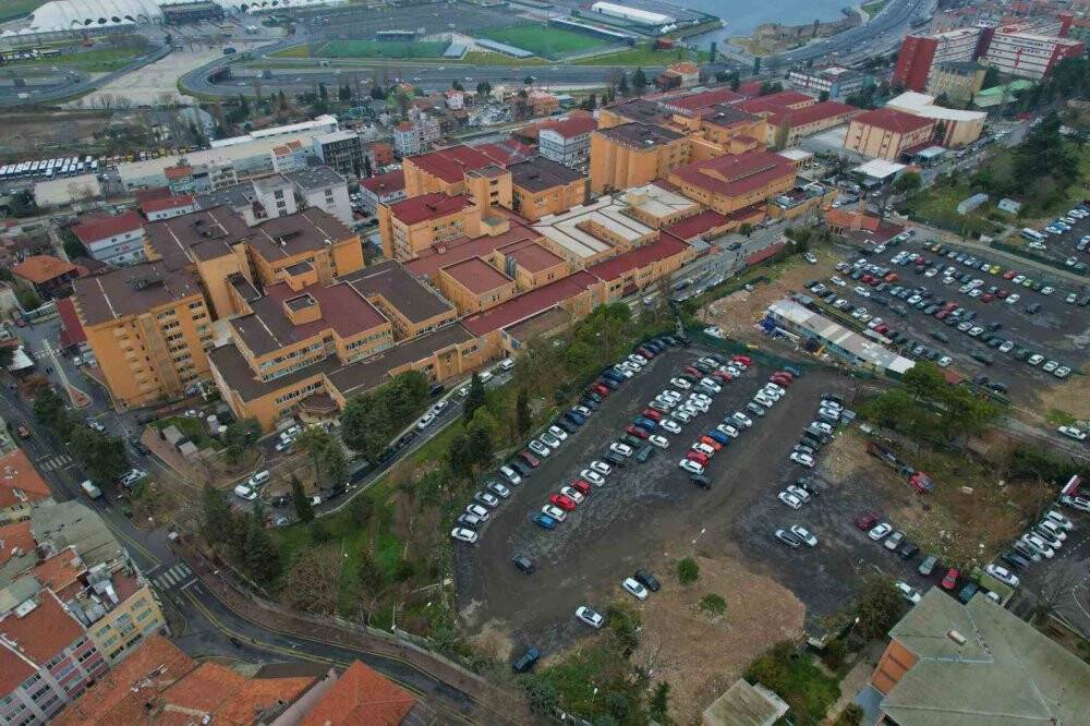 Büyük kısmı kapatılmıştı, havadan görüntülendi