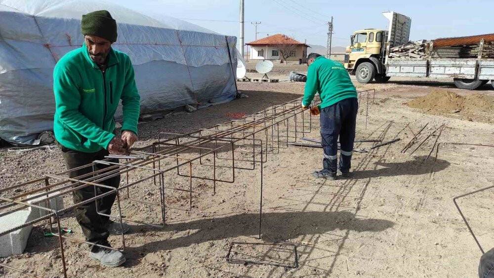Ereğli depremde hasar gören evin yenisini yapıyor