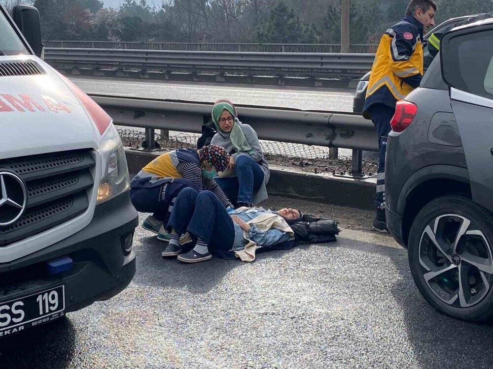 TEM Otoyolu geçişinde zincirleme kaza