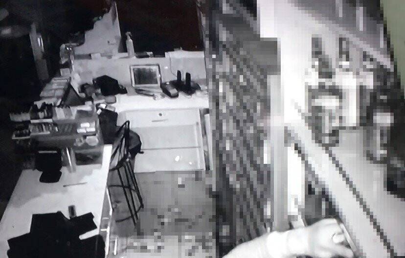 Hırsızlar alarm çalınca apar topar kaçtılar