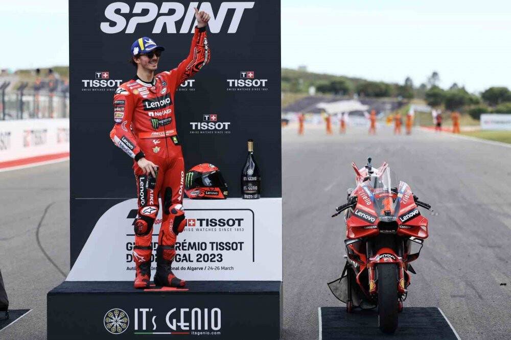 Portekiz Grand Prix’sinde kazanan İtalyan Francesco Bagnaia