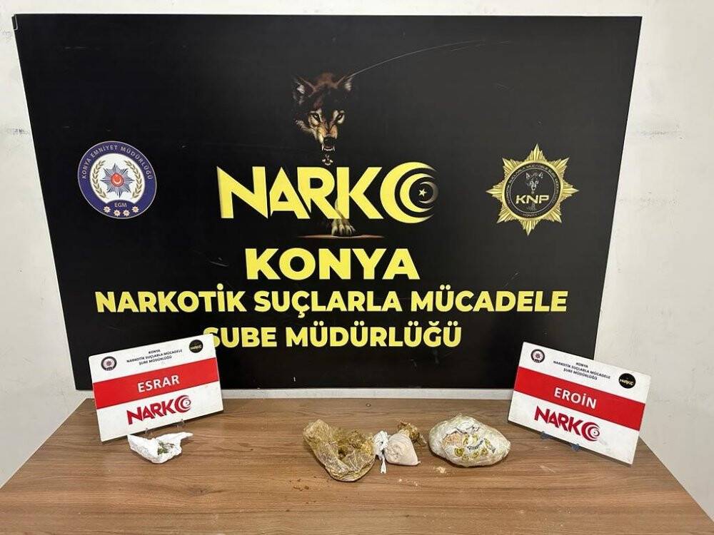 Konya’da 4 adrese uyuşturucu baskınında 6 tutuklama