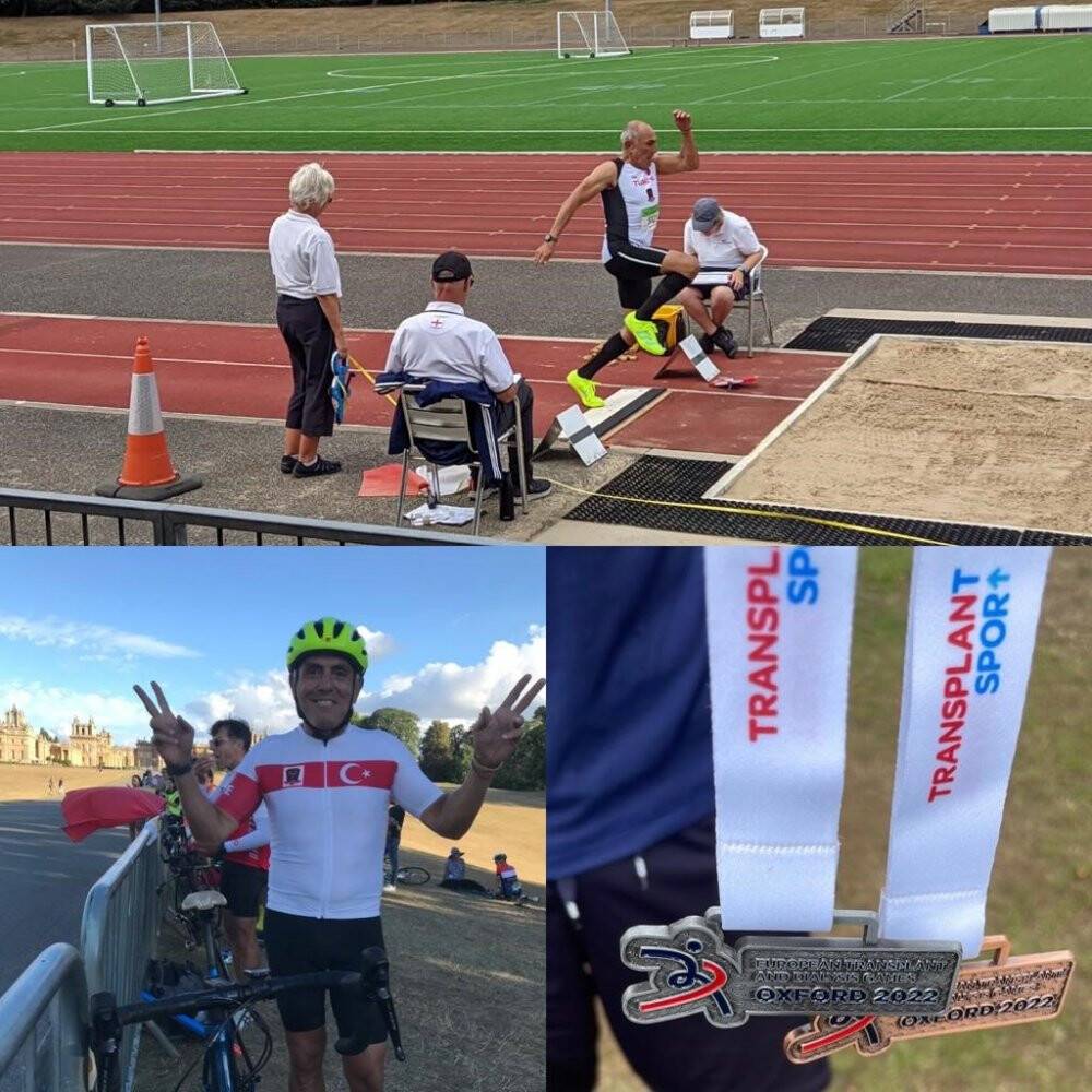 Karaciğer nakilli eski milli atletten anlamlı yarış