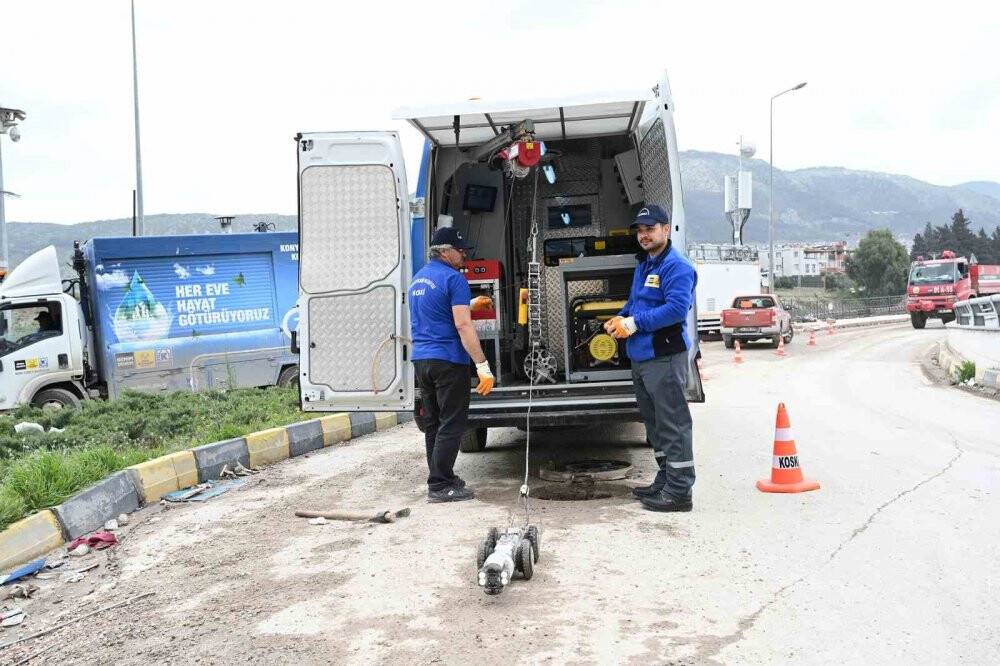 KOSKİ'den Hatay’da kanal arızaları robotik çözüm