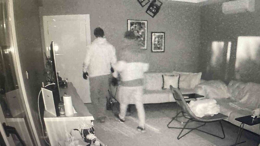 Ev farelerini evin içindeki  güvenlik kamerası ele verdi