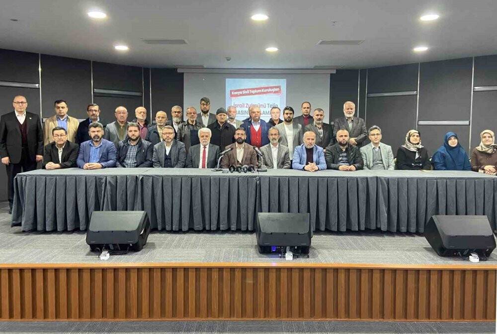 Konya’daki STK’lardan İsrail zulmüne tepki