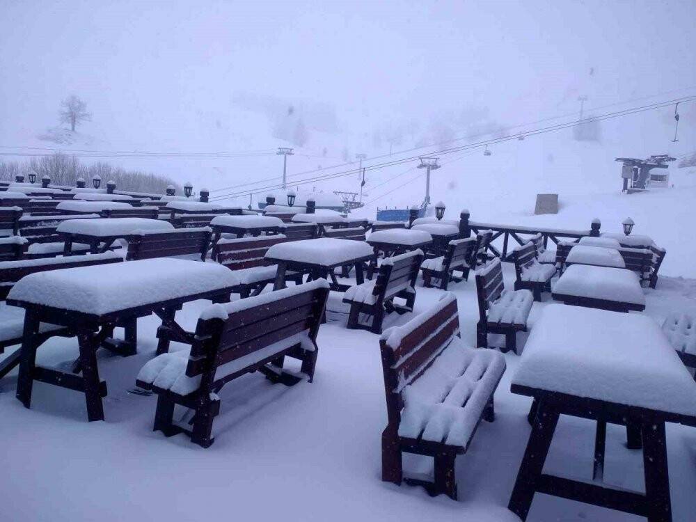 Nisan ayının ortasında Uludağ’a kar: Kalınlığı 58 santimetre