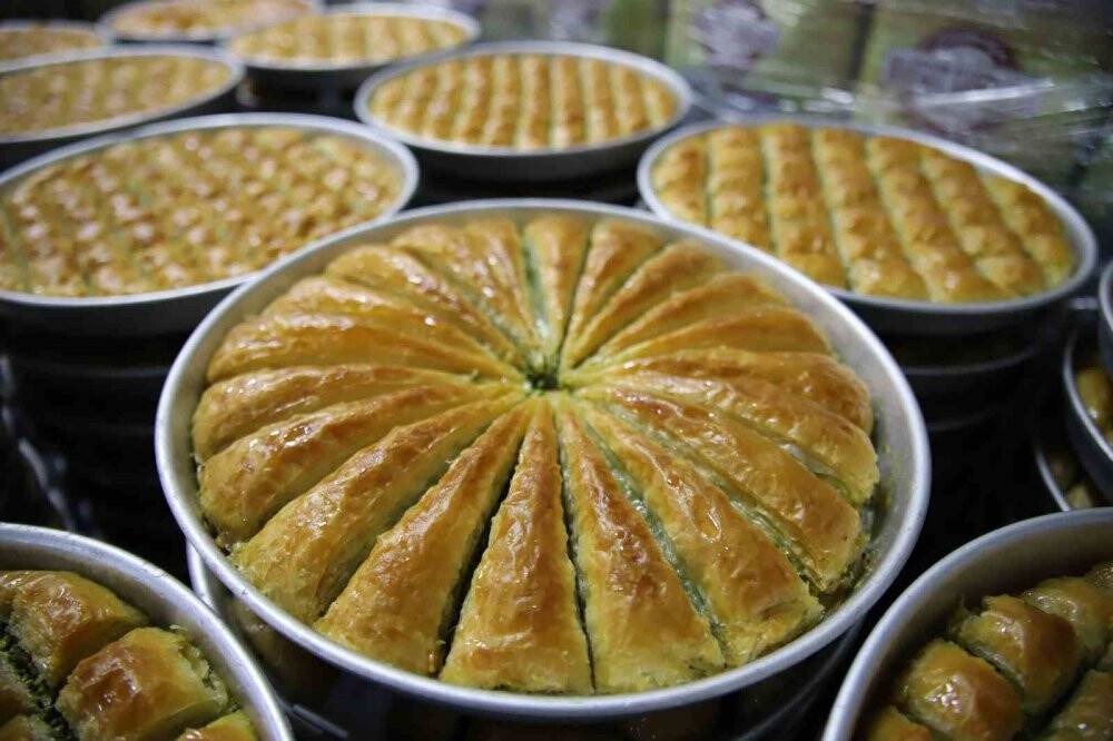 Baklavacılarda bayram yoğunluğu