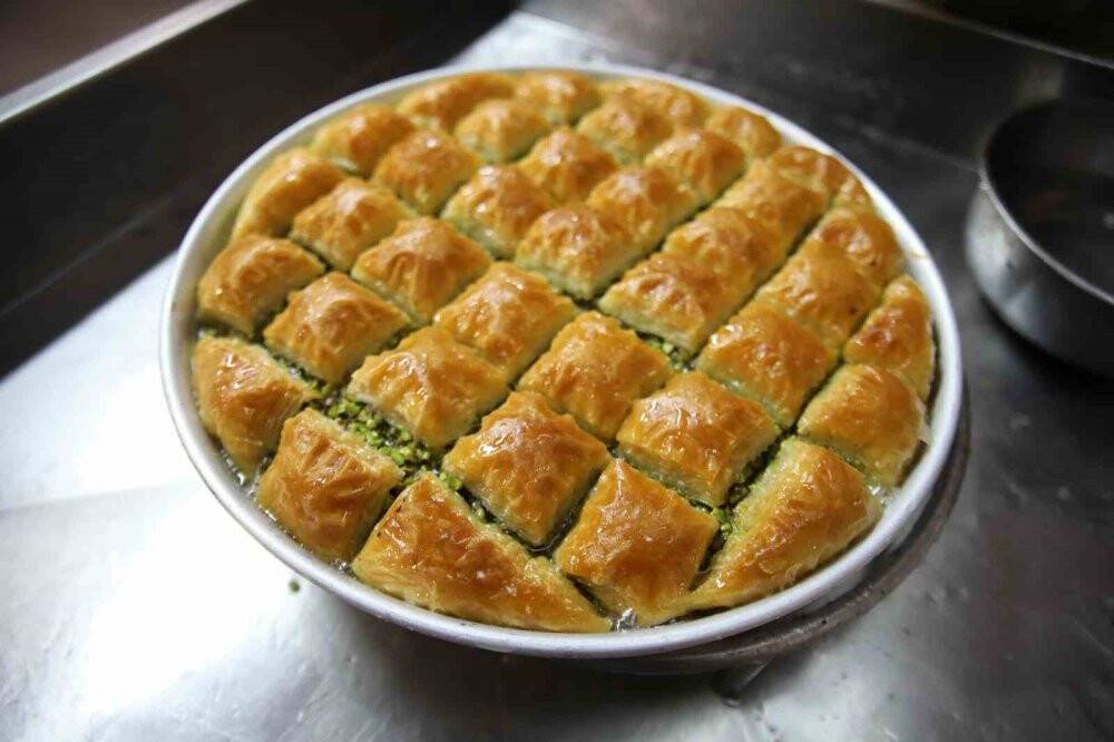 Baklavacılarda bayram yoğunluğu