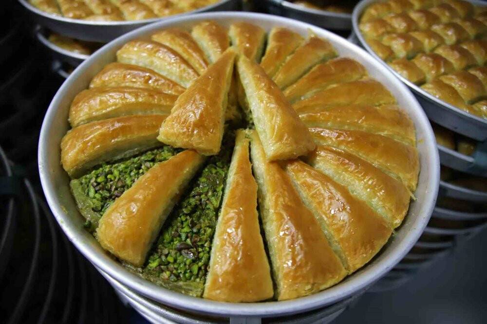 Baklavacılarda bayram yoğunluğu