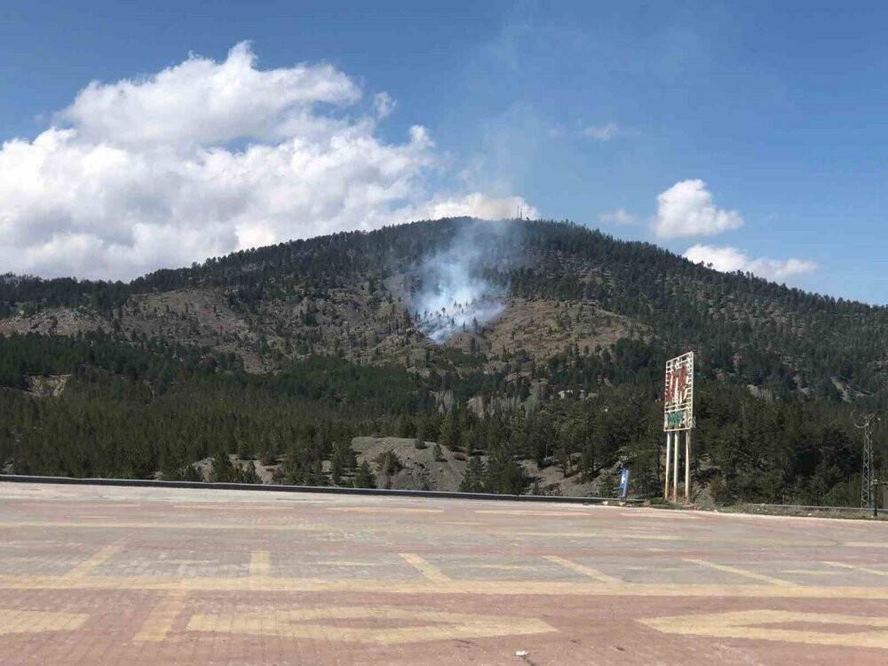 Konya’da ormanlık alanda yangın