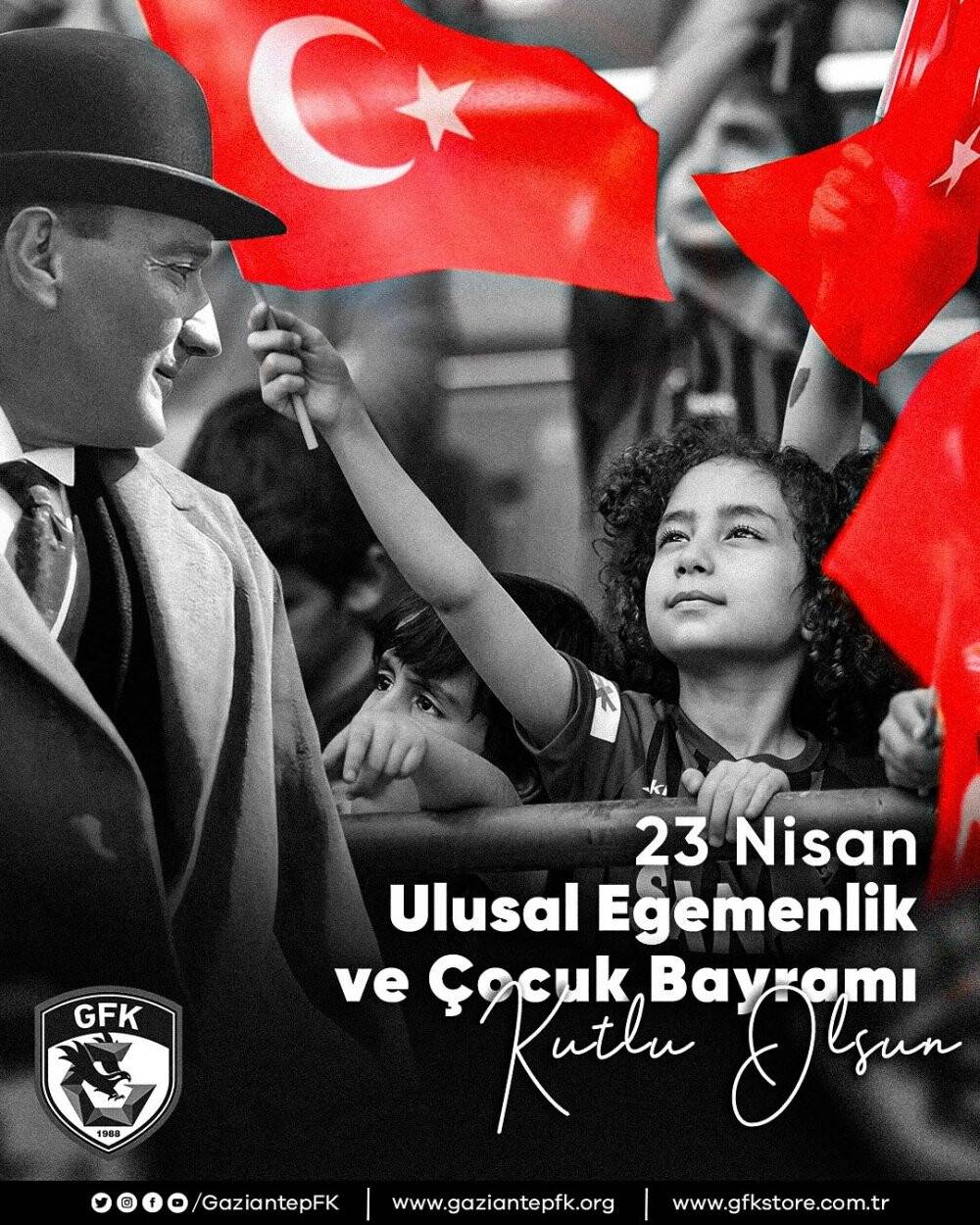 Konyaspor'dan 23 Nisan mesajı