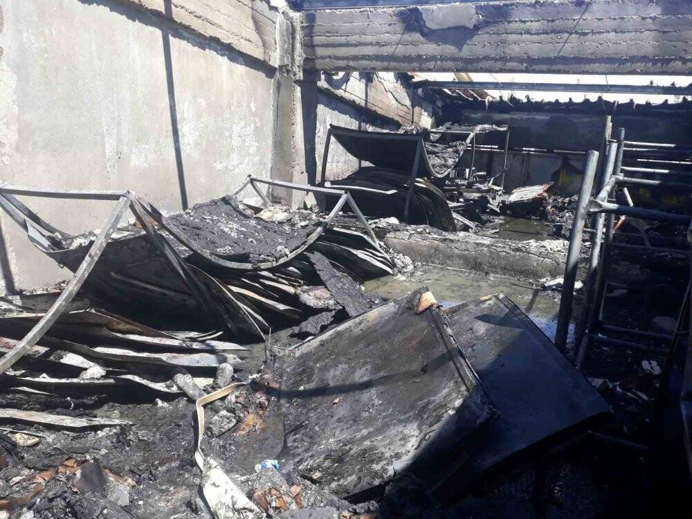 Ek sanayi sitesinde yangın