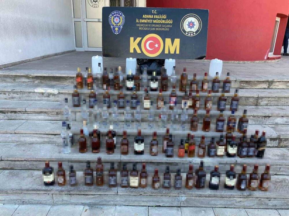 3 bin 390 litre sahte içki ele geçirildi