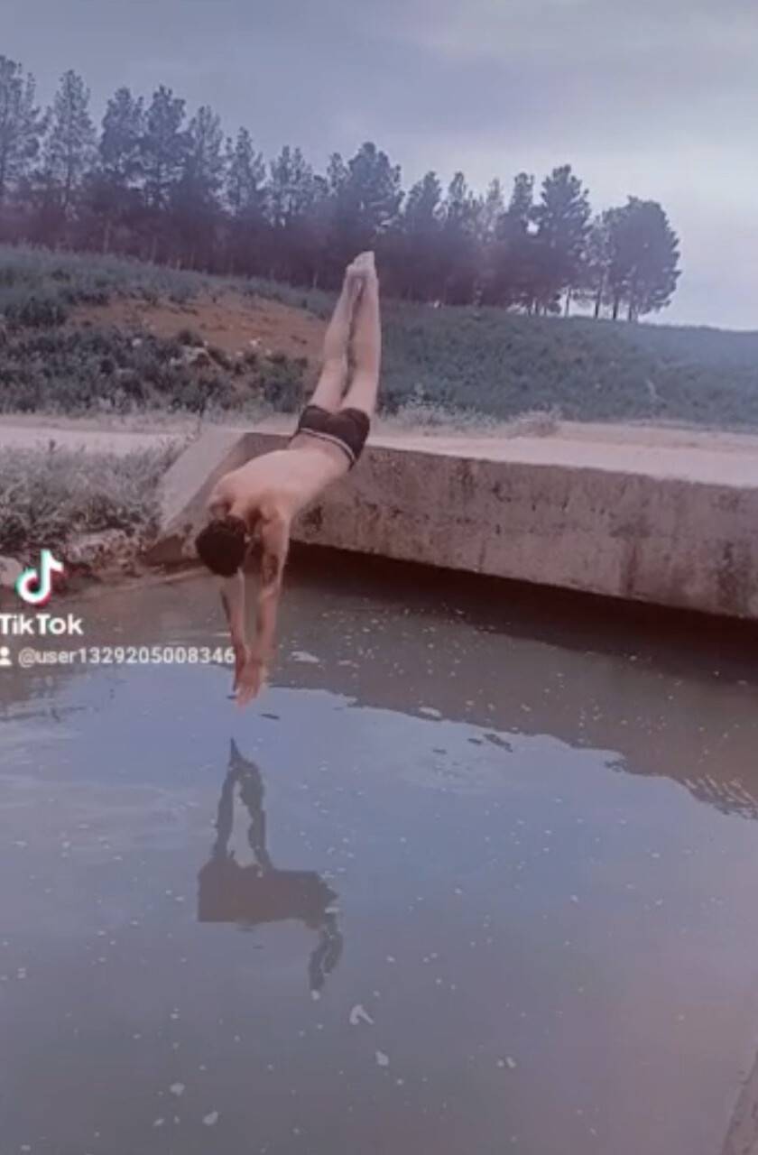 TikTok videosu çekmek için atladığı su kanalı sonu oldu