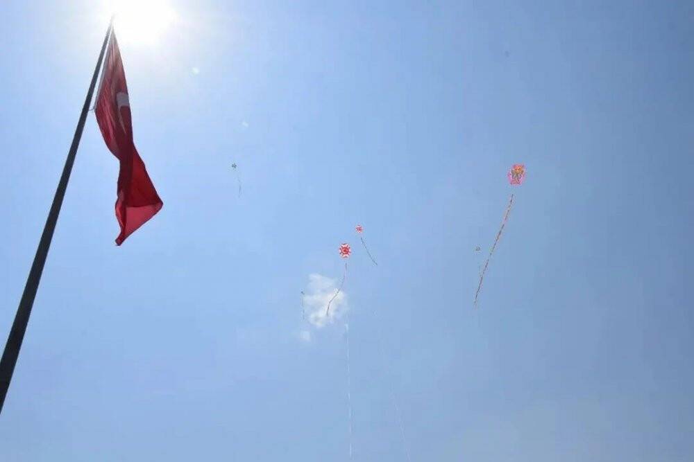 Yenipazar’da rengarenk uçurtmalar gökyüzü süsledi