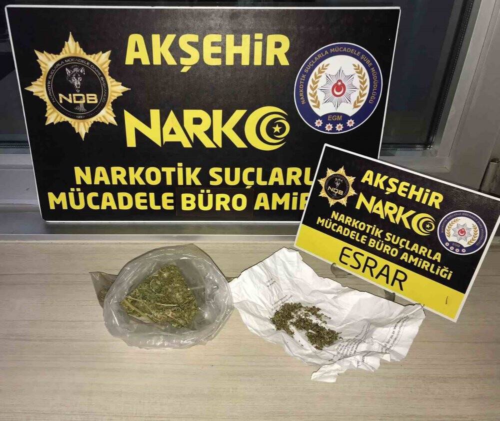 Akşehir’de 3 farklı uyuşturucu operasyonu