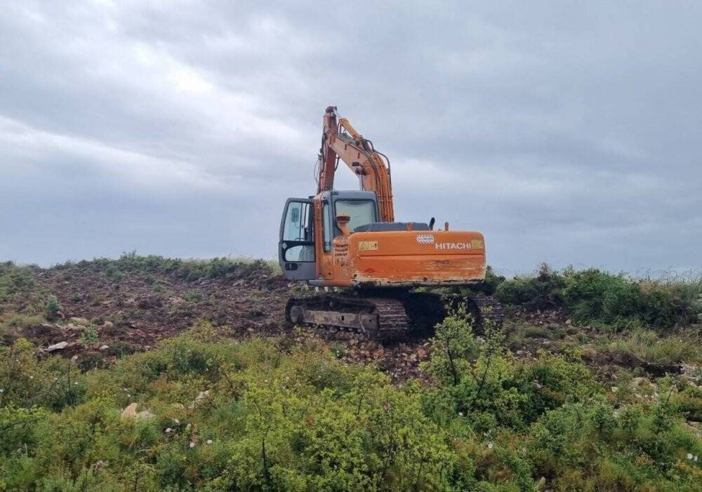 Hazineye ait araziyi kazarken yakalandılar