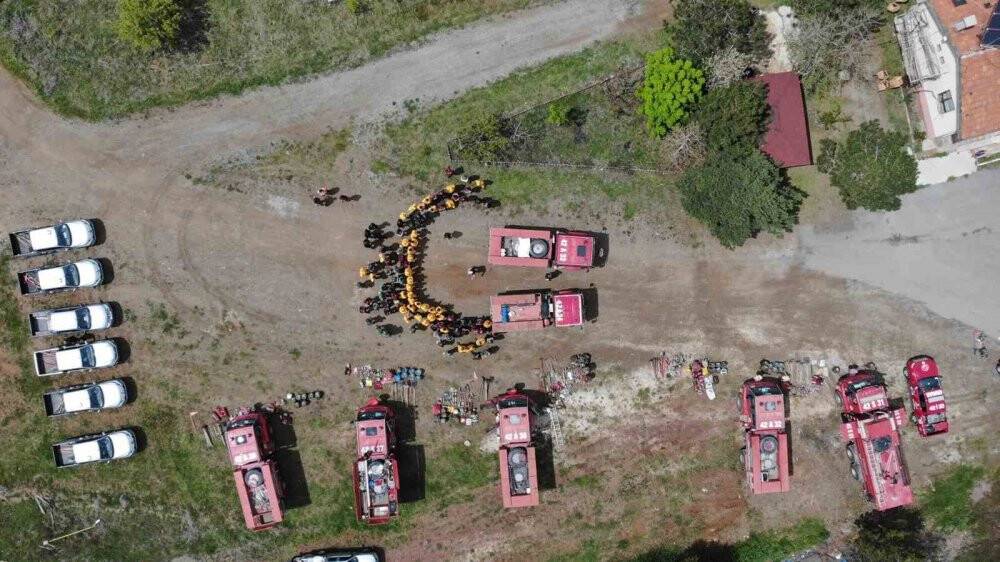 Beyşehir’de yangın işçilerinin işbaşı eğitimleri tamam