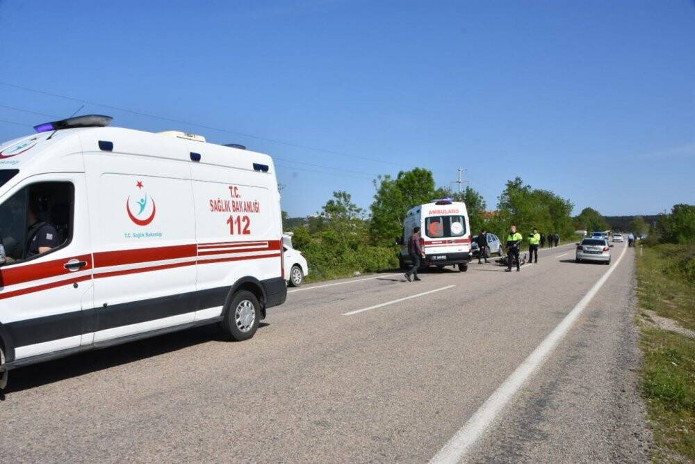 Sinop’ta trafik kazası: 2 yaralı