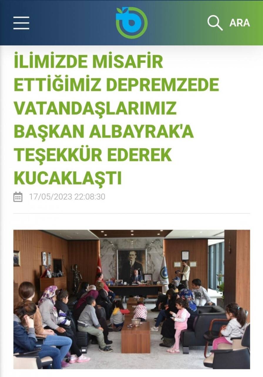 Tekirdağ Büyükşehir Belediye Başkanı, özür dilemek yerine ayağına çağırıp teşekkür ettirdi
