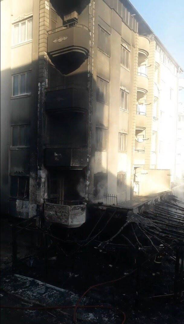 Gaziantep’te kafeteryada yangın paniği