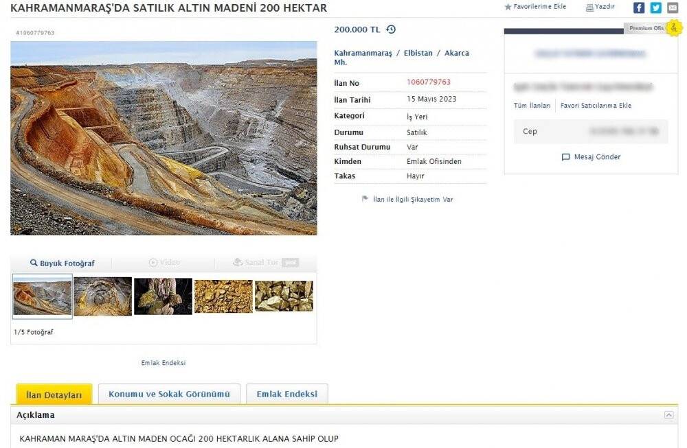 Sahibinden satılık ilan şaşırttı