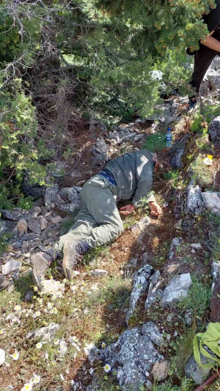 Konya'da dağa mantar aramaya çıkan kişi bulundu