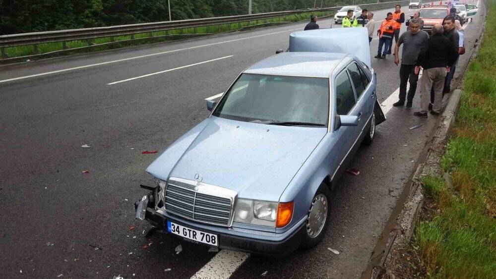 TEM’de zincirleme kaza: 2 yaralı