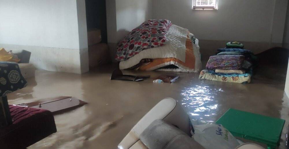 Yunak’ta şiddetli yağmur su baskınlarına sebep oldu