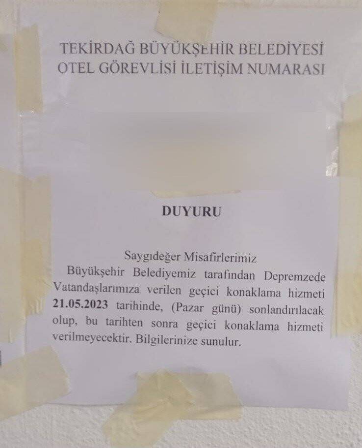Depremzedelerin çıkarılma kararına yapılan jet soruşturmada 3 kişi görevden uzaklaştırıldı