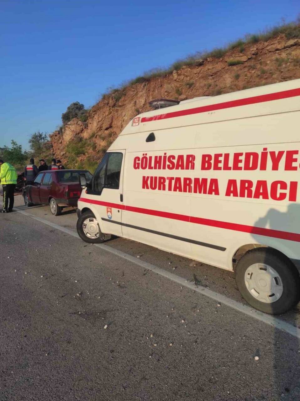 Burdur’da trafik kazası: 2’si ağır 3 yaralı