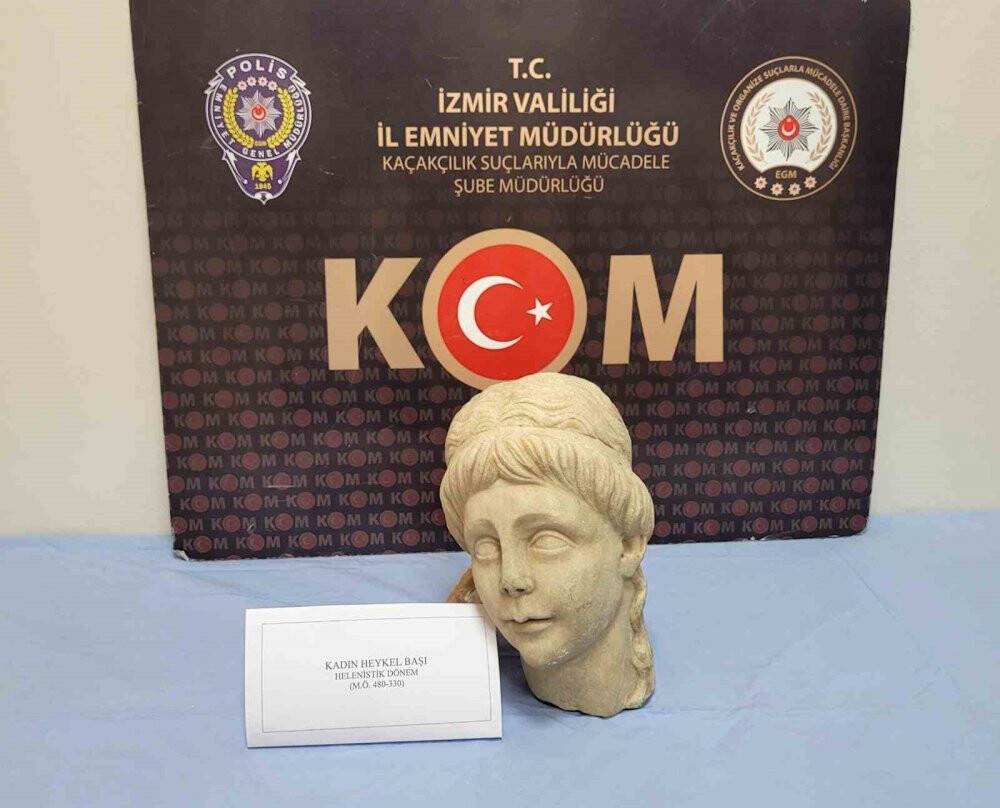 2 bin yıllık kadın başı tarihi eser bulaşık makinesinden çıktı