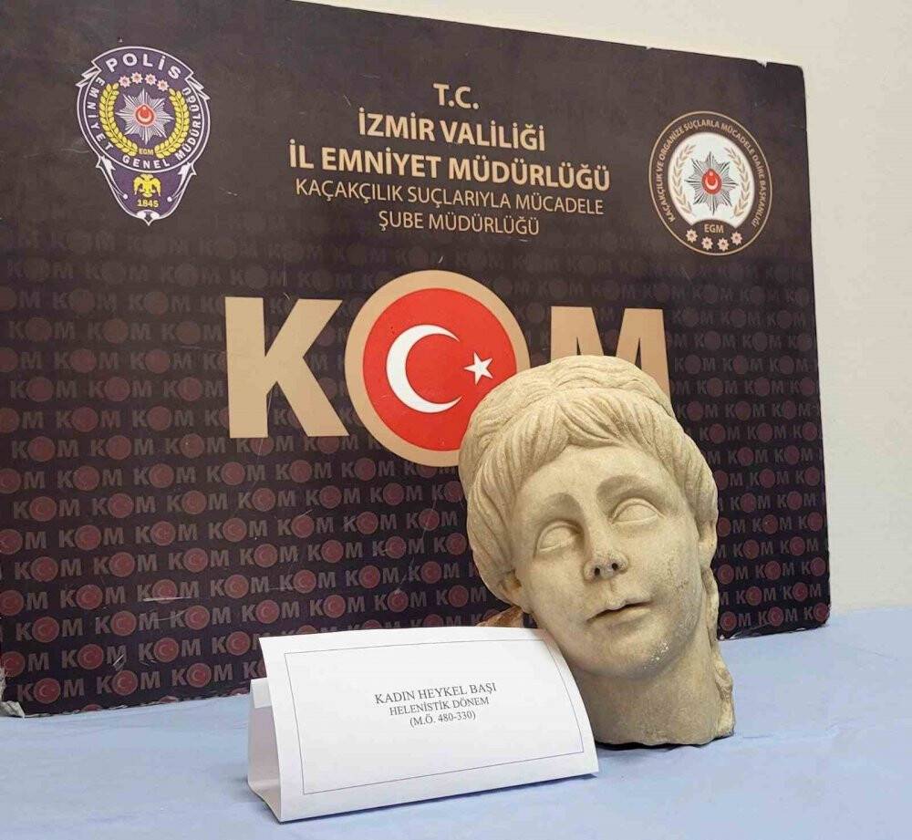2 bin yıllık kadın başı tarihi eser bulaşık makinesinden çıktı