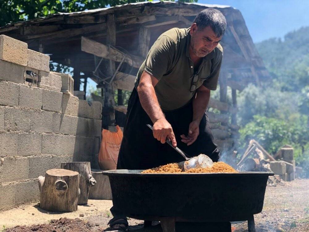 Köylülerin kışlık bulgur mesaisinde kazanlar kaynamaya başladı