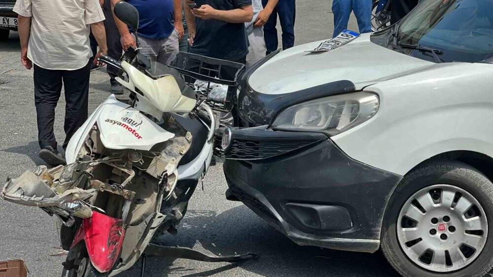 Elektrikli bisikleti ile ters şeride girince ölümden döndü