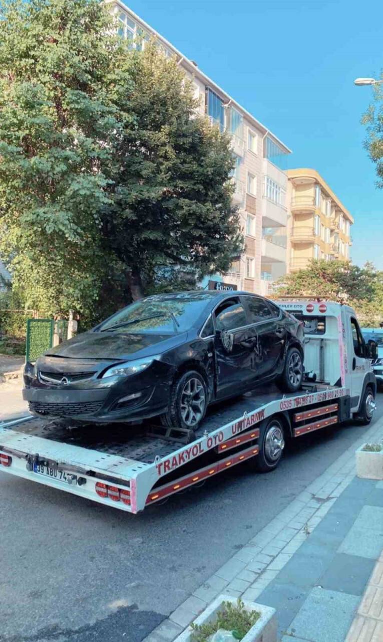 Alkollü sürücünün kullandığı otomobil hızını alamadı takla attı