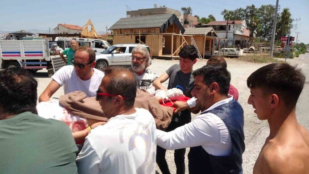 Kask takmadı ölümden döndü