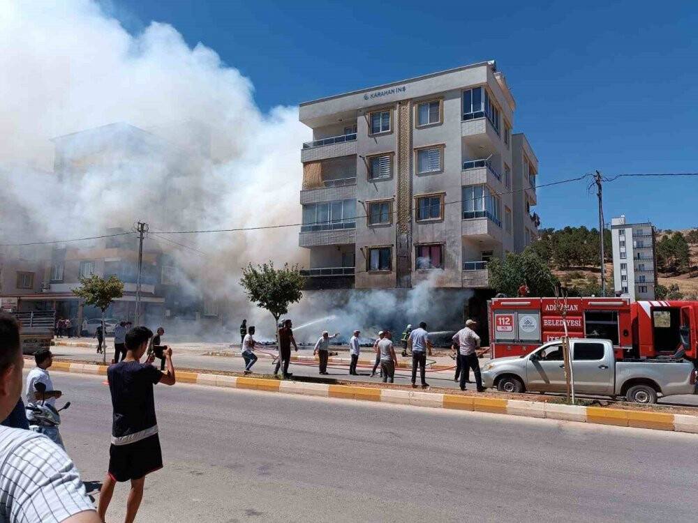 İşyerinde çıkan yangın korkuttu
