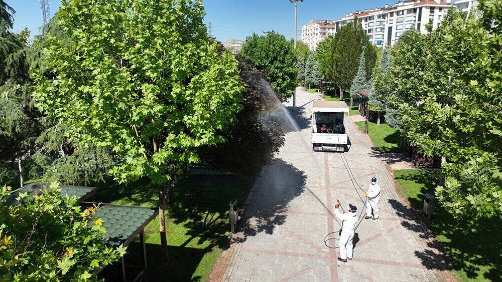 Selçuklu’da haşere ilaçlaması devam ediyor