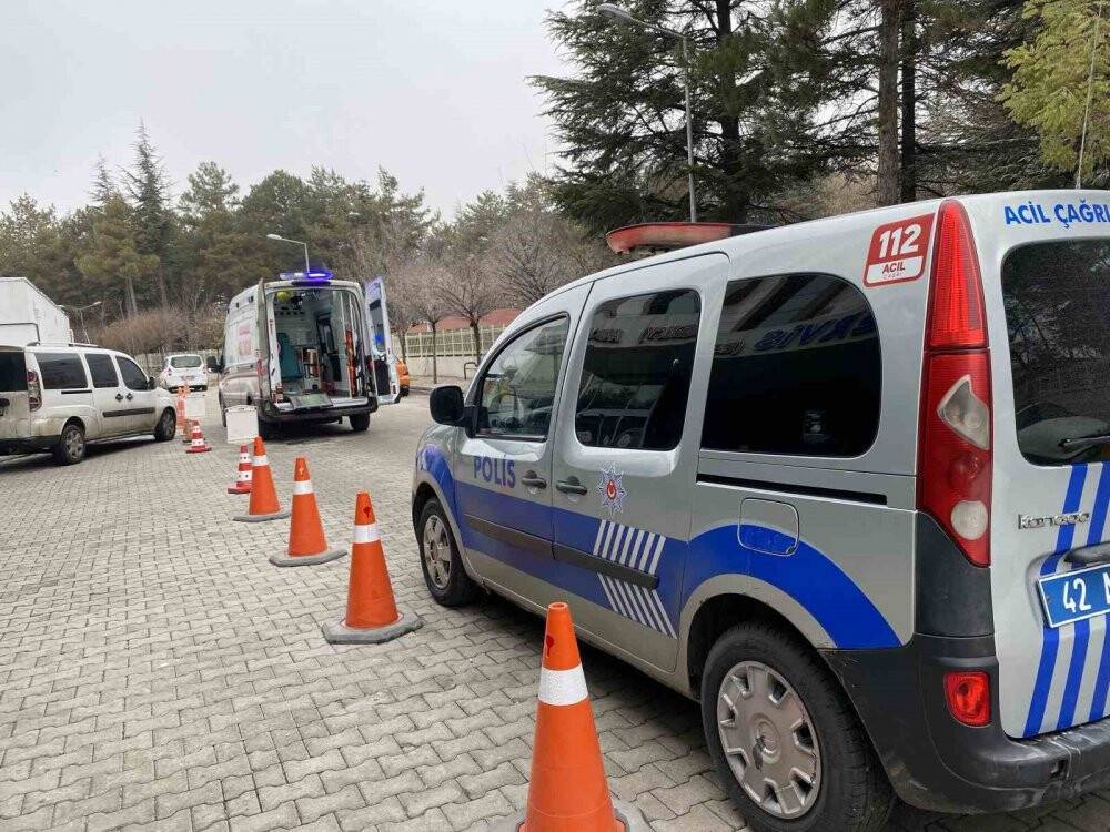 Konya'da inşaattan düşen işçi yaralandı