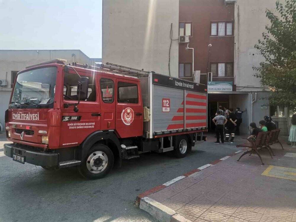 Hastanenin zemin katında çıktı