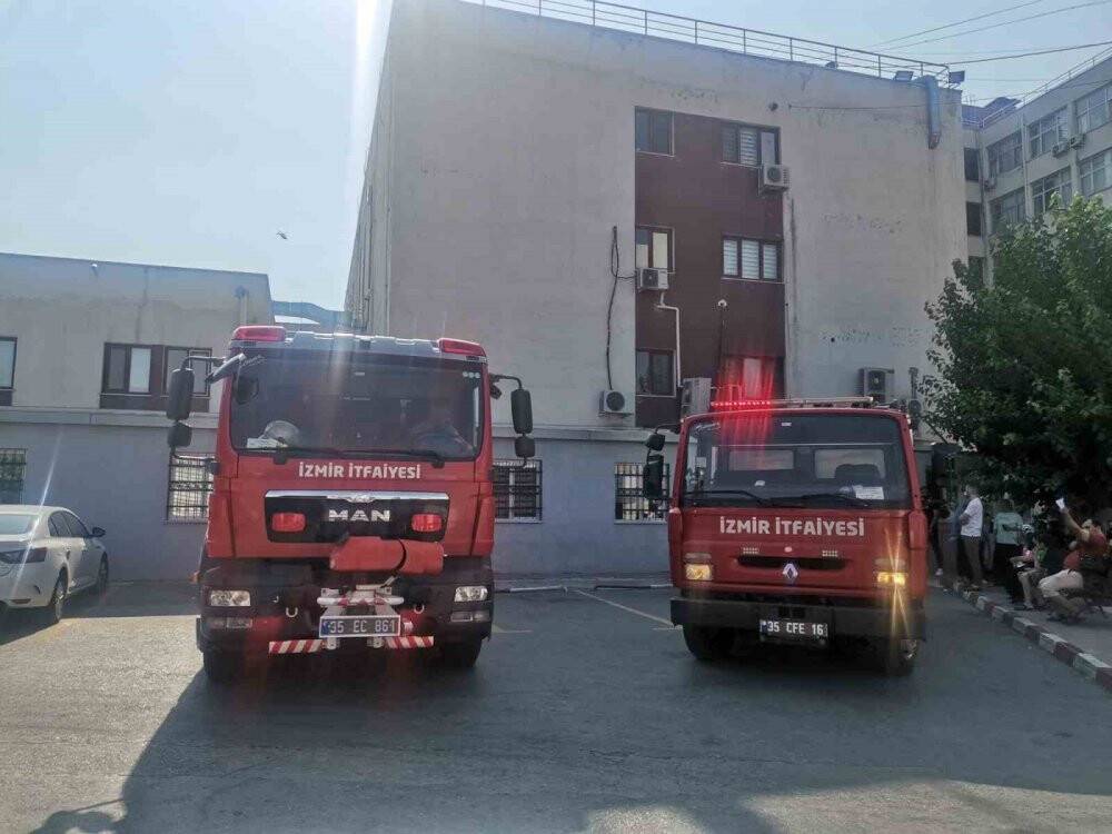 Hastanenin zemin katında çıktı