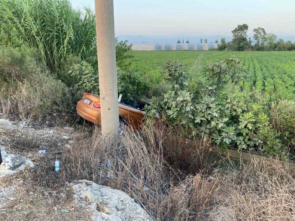 Spor arabası sulama kanalına düşen Ukraynalı kadın şok geçirdi