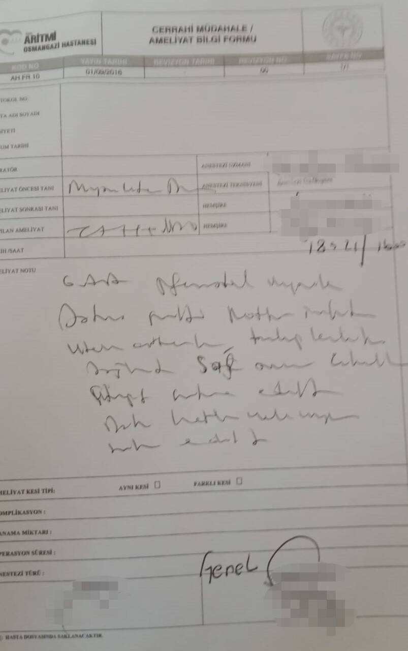 Yanlış teşhisin sonucu ağır oldu!