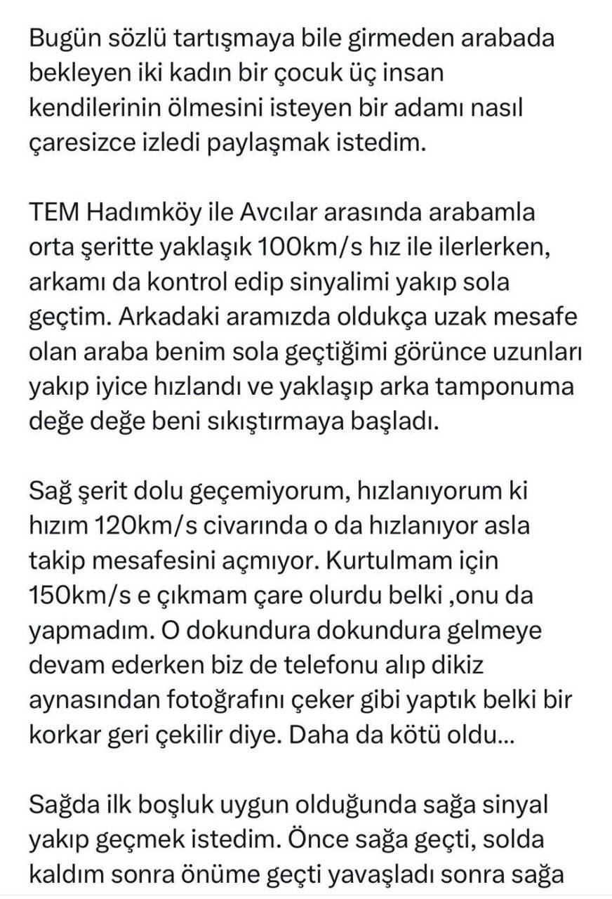 İstanbul’da kadın psikiyatrist trafikte dehşeti yaşadı