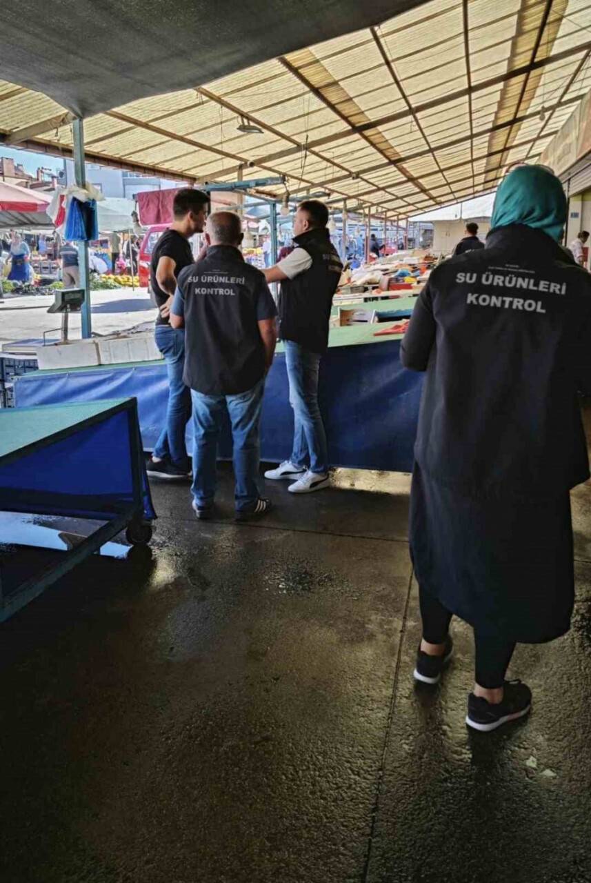 Konya'nın ilçesinde balık denetimi yapıldı