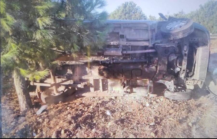 İşçi aracı takla attı: 1 ölü