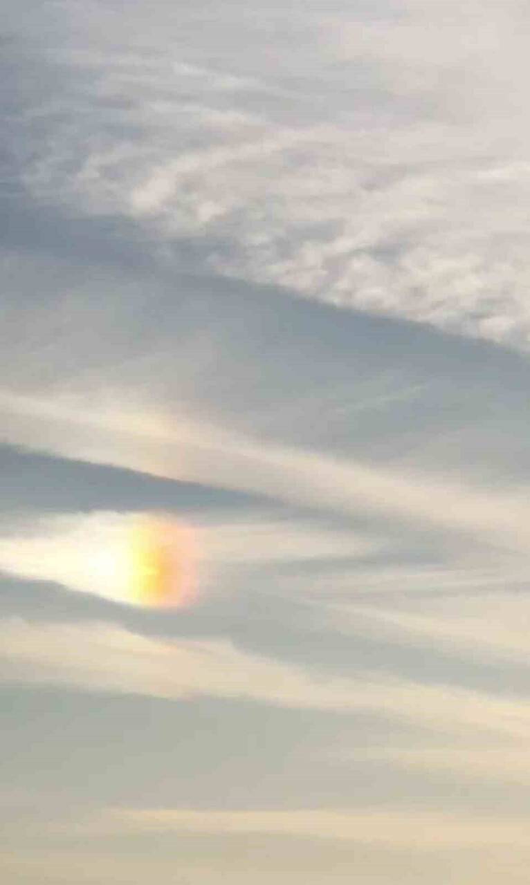 Iğdır'da nadir görülen ateş gökkuşağı görüldü