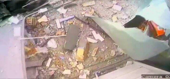 Korkutan patlama anı, anbean kameralara yansıdı